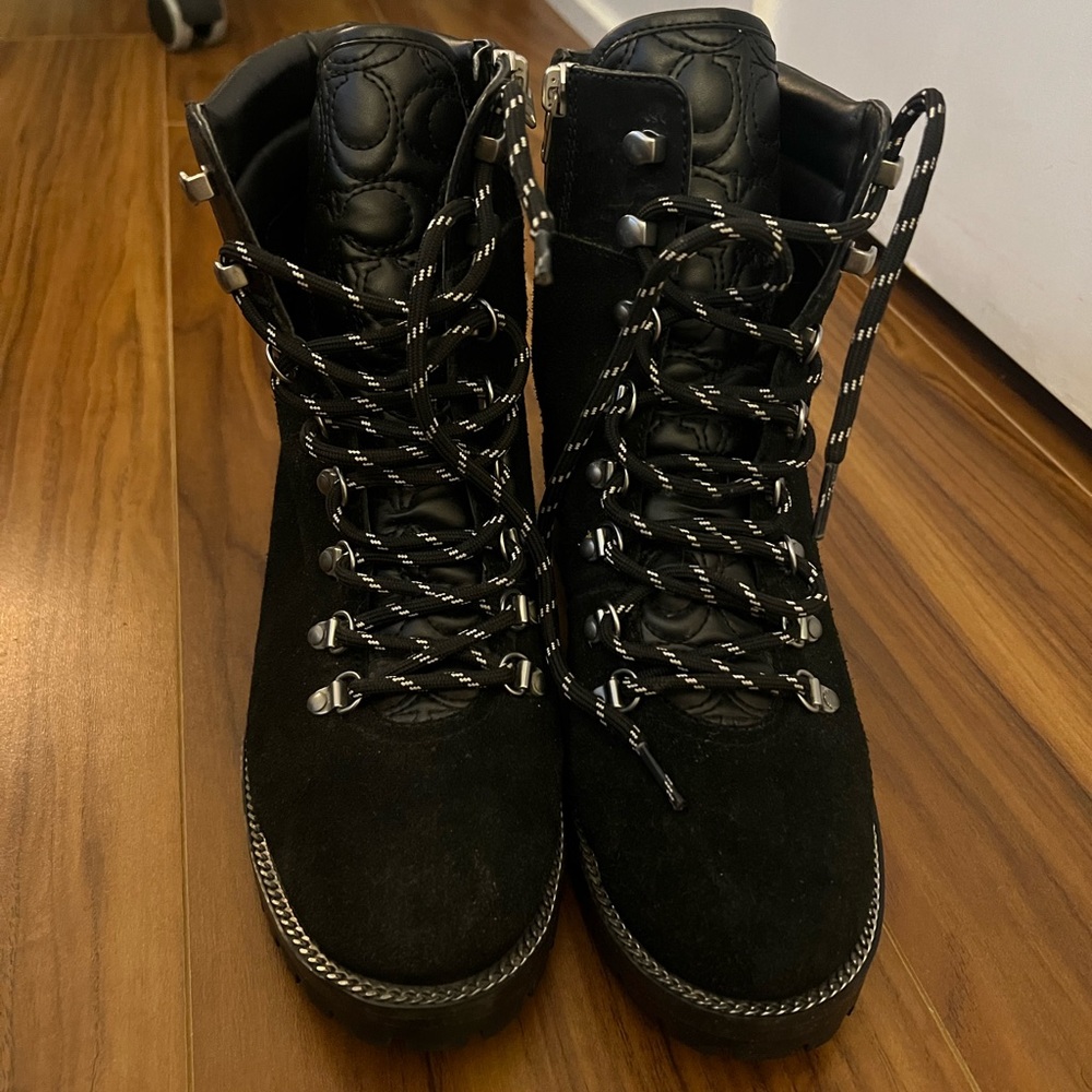 Black Coach Boots -Size 8 - Picture 3 of 5
